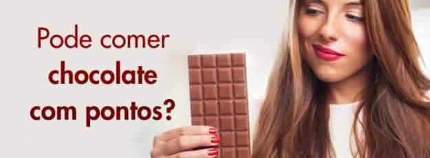 pode comer chocolate com pontos