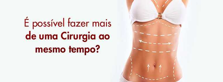 Corpo com marcações para cirurgia