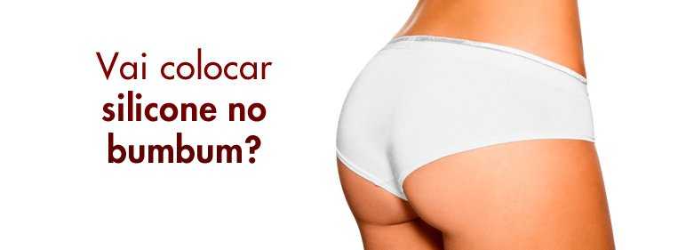 implante de silicone no glúteo bumbum