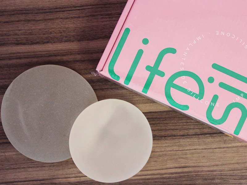 caixa da marca de prótese de silicone Lifesil