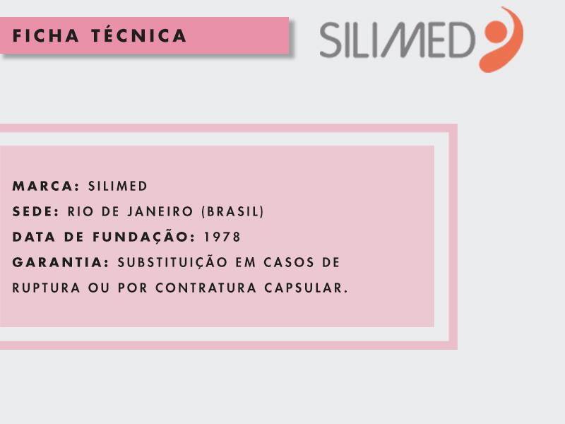 ficha técnica da marca da prótese silicone Silimed