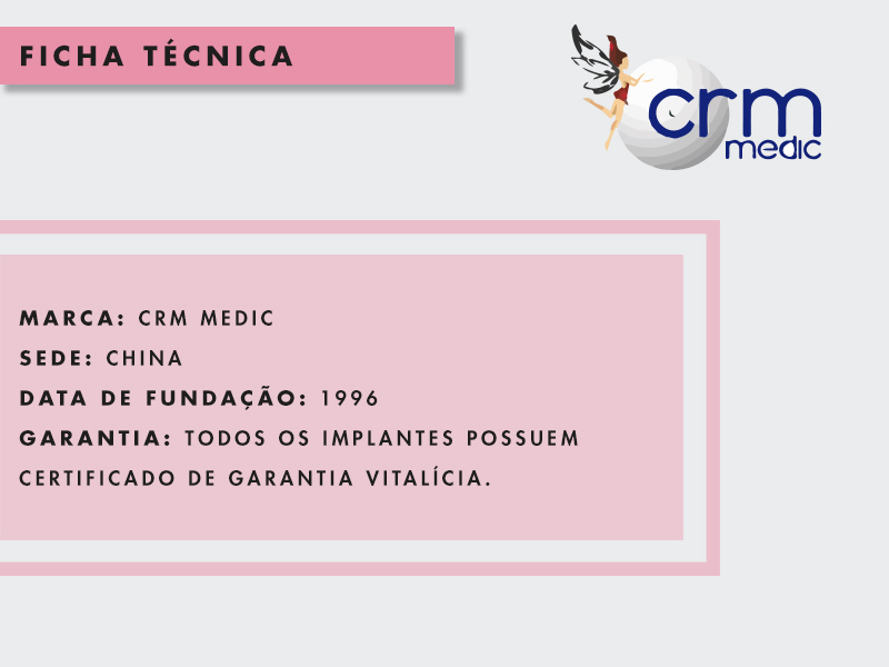 ficha técnica da marca da prótese silicone crm medic