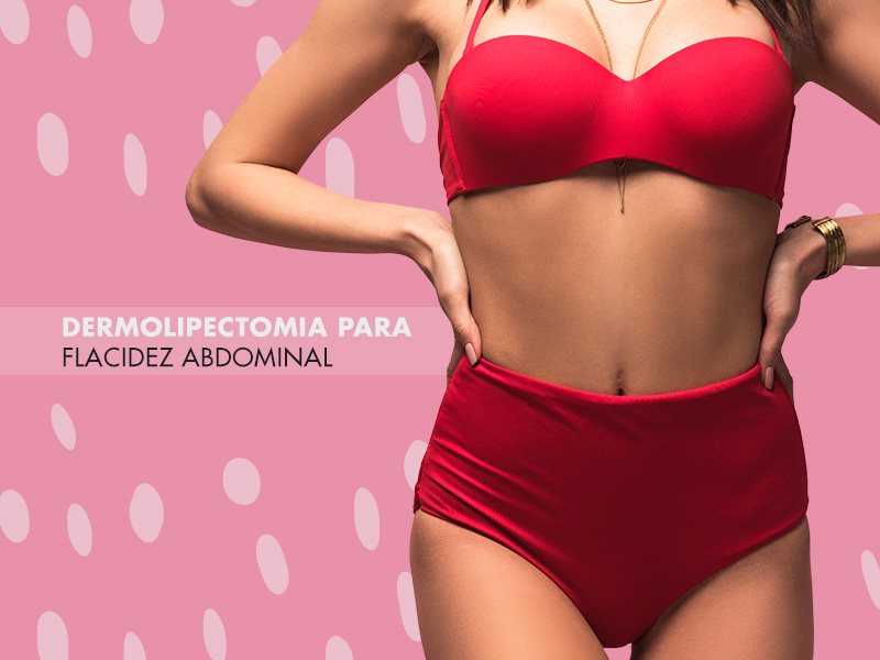 Dermolipectomia para flacidez abdominal mulher feliz com dermolipectomia