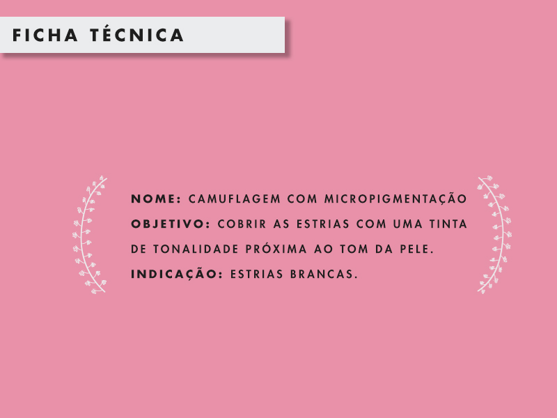 Camuflagem de estrias tatuagem cobrir estrias
