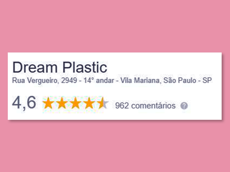 Comentários Dream Plastic avaliacao dream plastic google