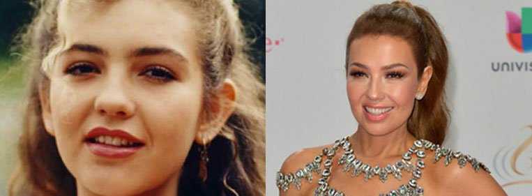 Thalia antes depois