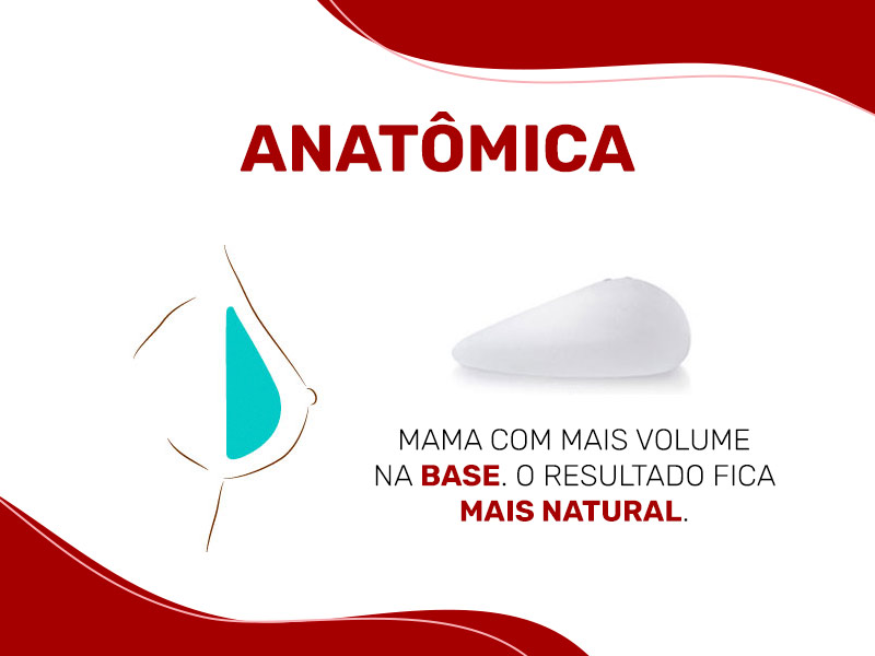 O antes e depois do silicone natural pode ser dado com a prótese de gota