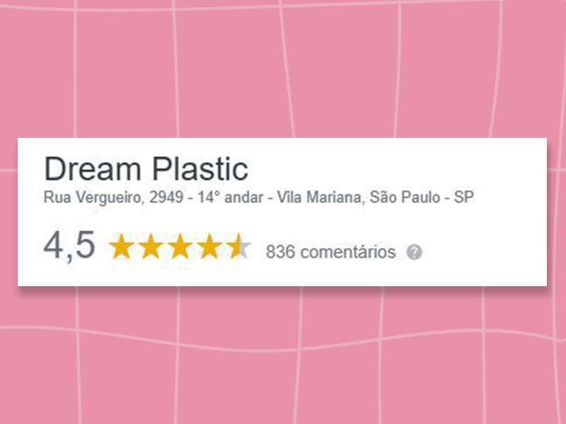 Nota da Dream Plastic no Google dream plastic Google nota