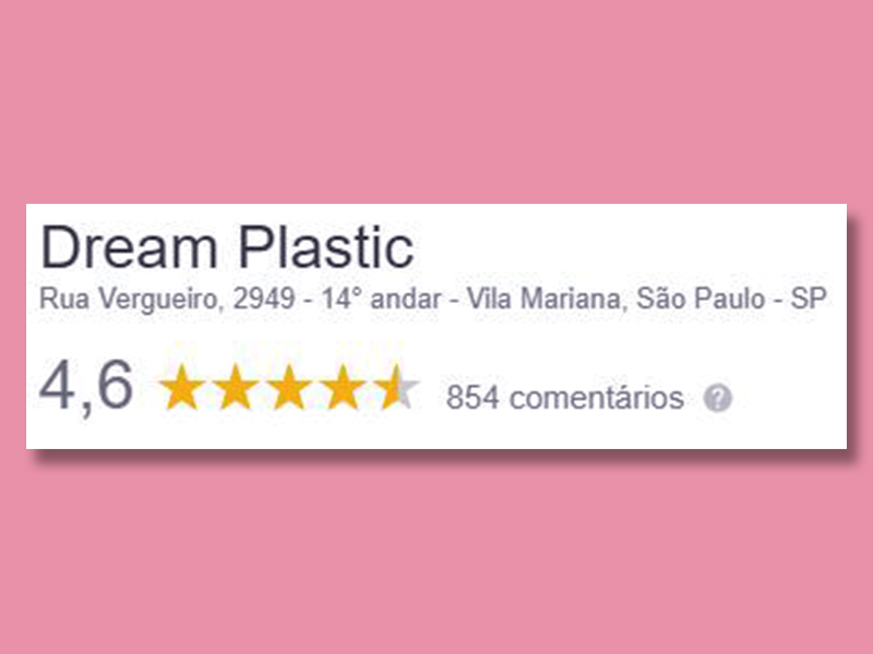 Comentários cirurgia plástica na Dream Plastic recomendacoes dream plastic
