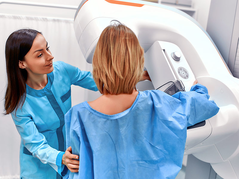 mamografia protese de silicone