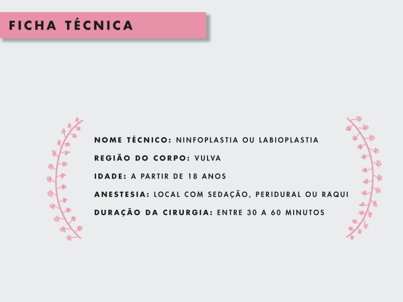 Como é feita a cirurgia de ninfoplastia? cirurgia ninfoplastia