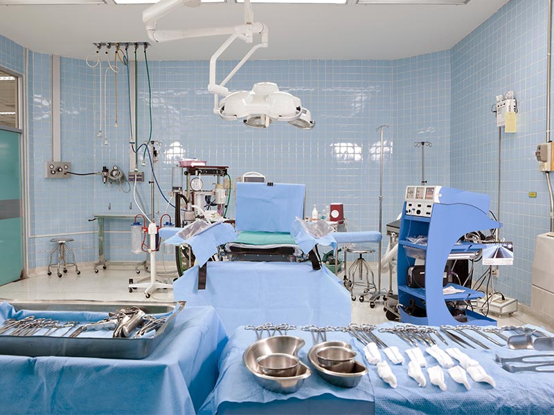 centro cirúrgico de um hospital de plásticas