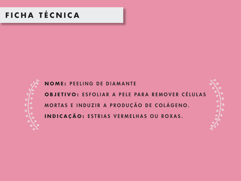 ficha técnica do peeling para estrias