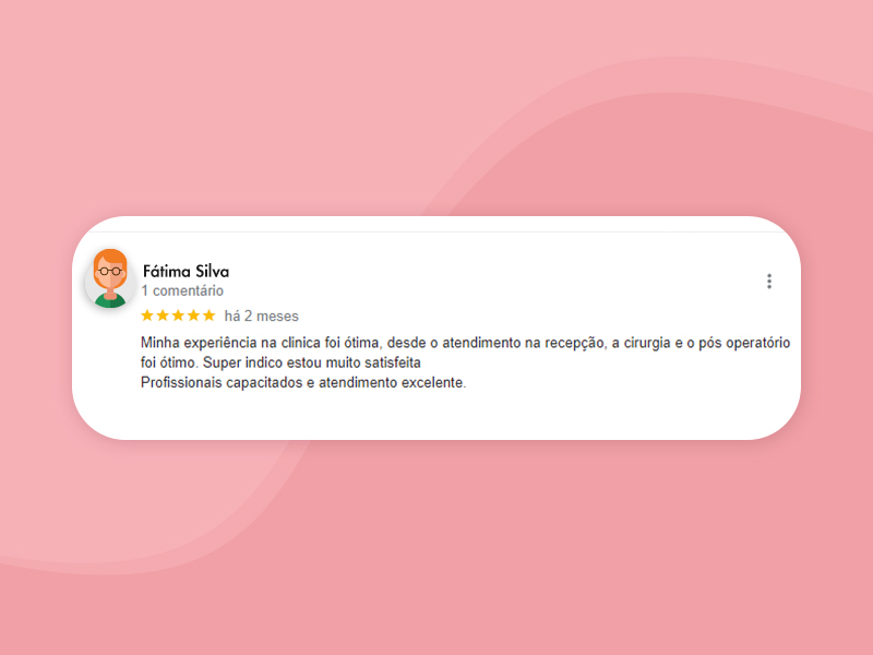 Comentário da nossa paciente comentario dream