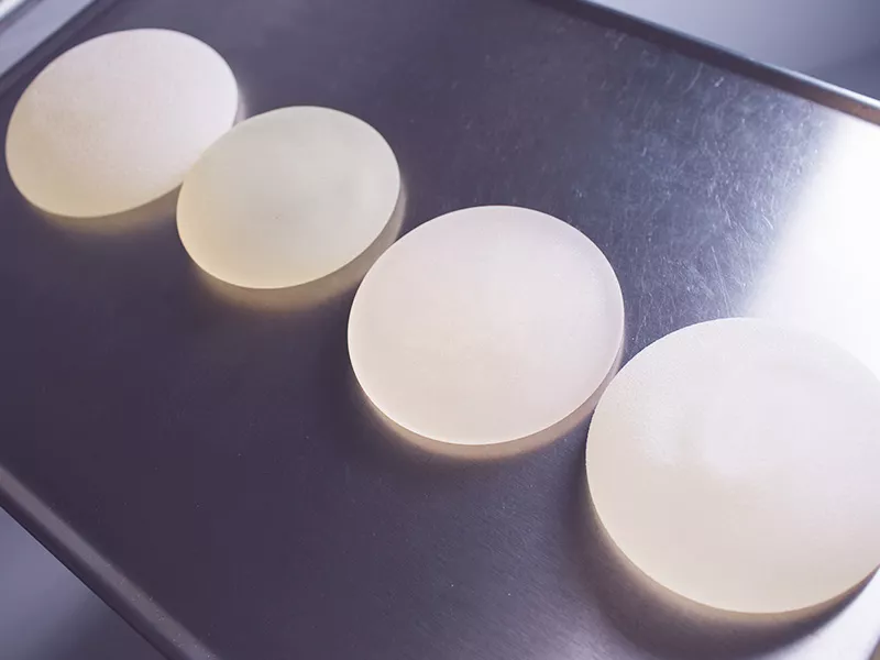 Marcas de prótese de silicone de poliuretano