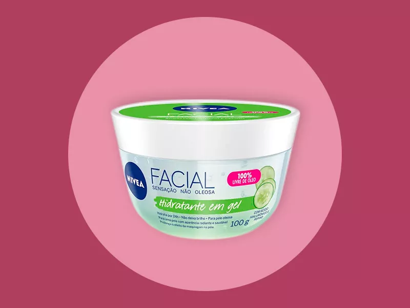 Hidratante facial Nivea com ácido hialurônico Imagem do hidratante Nivea com ácido hialurônico e pepino