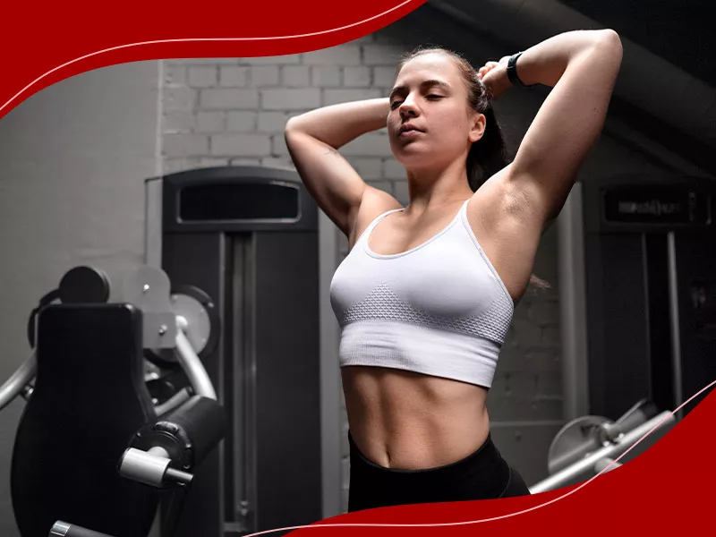 O que é Mesomorfo? imagem de mulher mesomorfo