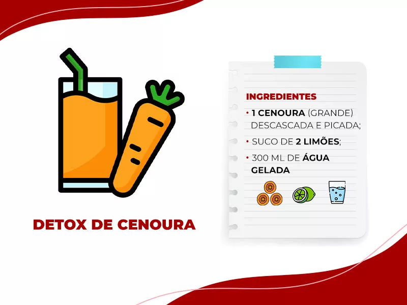 Detox de cenoura suco detox para emagrecer de cenoura